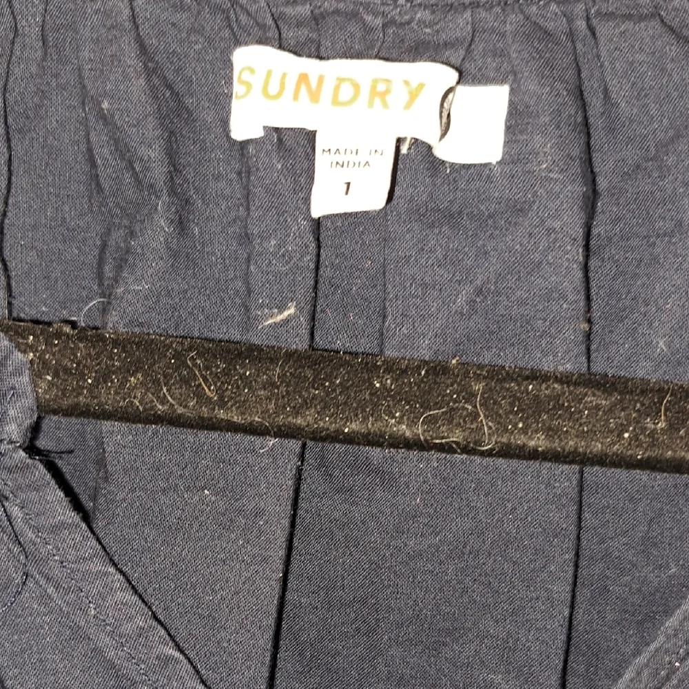 Sundry Anthropologie,Navy Dress with Red and Blue Accents - Picture 5 of 13